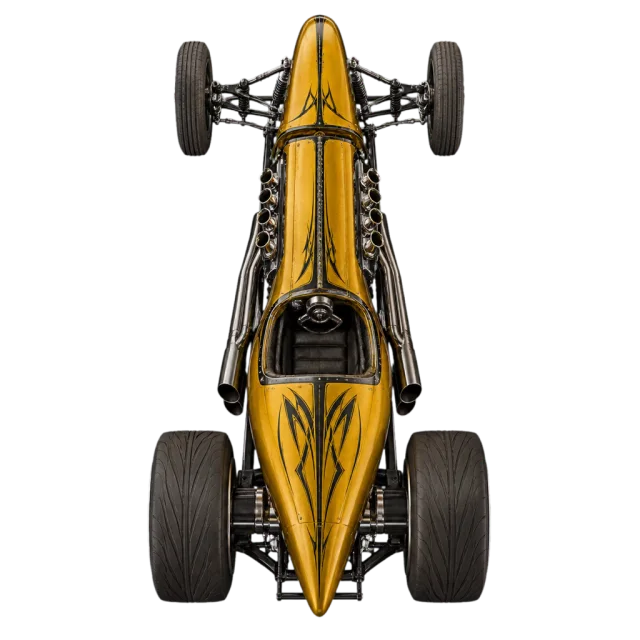 Outlaw top-down racing machine